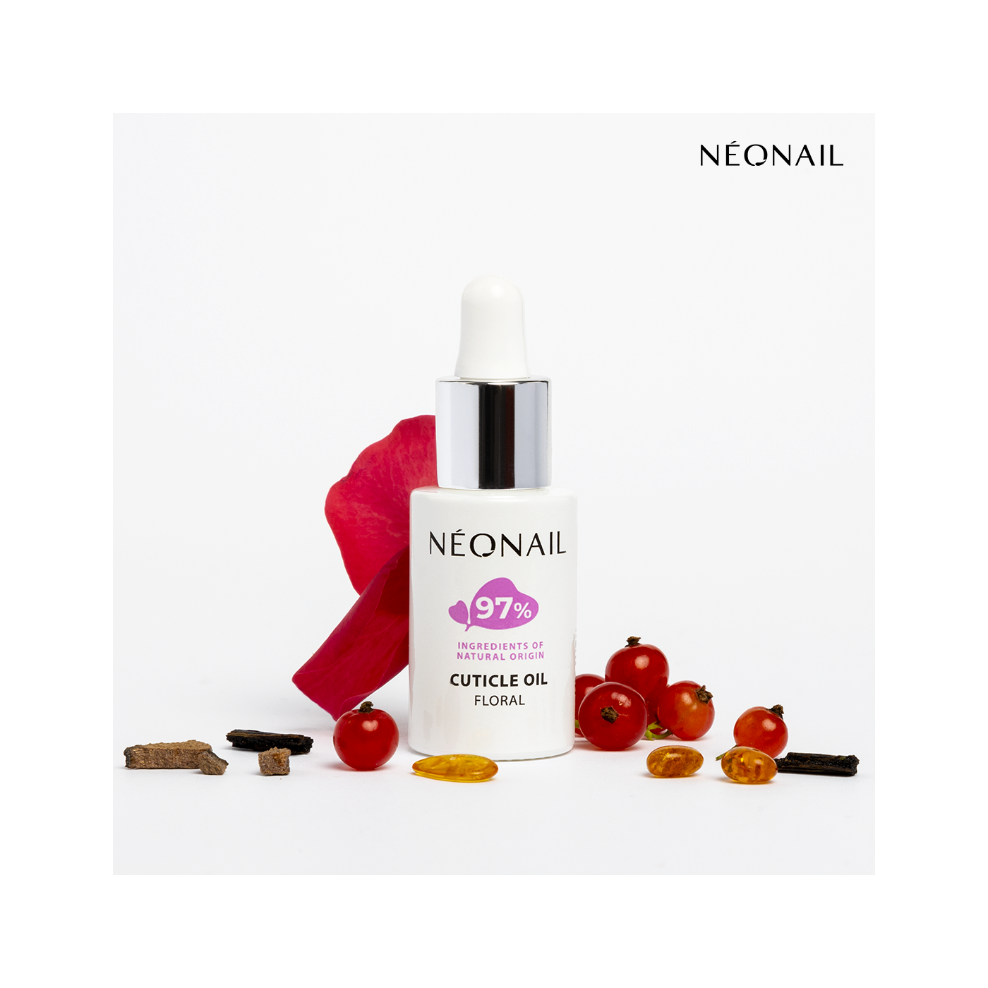 Olio per cuticole con pipetta 6,5 ml - Oil Floral